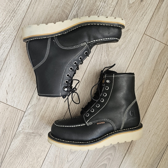 Carhartt Women's Waterproof 6" Moc Toe Wedge Boot - Picture 4 of 9